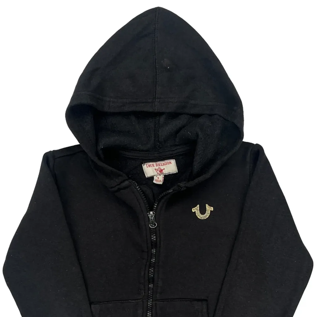 Age 5 True Religion Graphic Hoodie - XS Black Cotton - Image 5