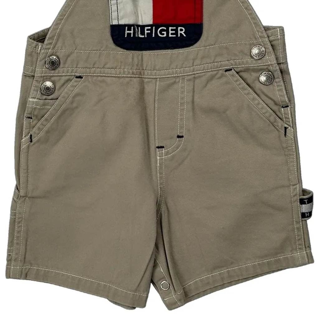 Age 6-12M Tommy Hilfiger Dungarees - 2XS Beige Cotton - Image 4