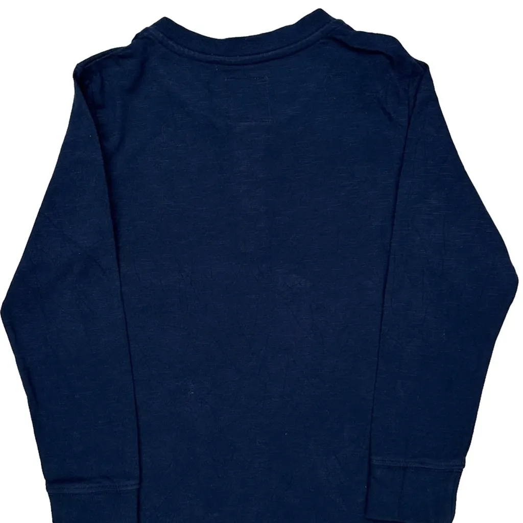 Age 6-7 Levis Long Sleeve T-Shirt - Large Navy Cotton - Image 6