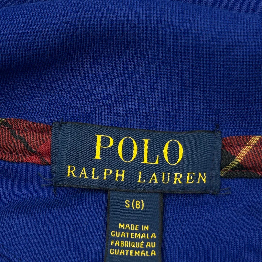 Age 6-7 Polo By Ralph Lauren 1/4 Zip - Small Blue Cotton - Image 3