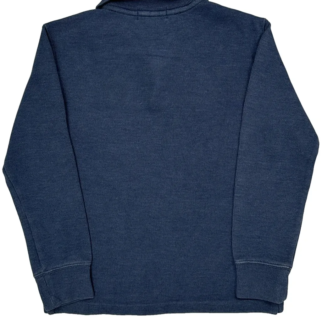 Age 6-7 Polo By Ralph Lauren 1/4 Zip - Small Blue Cotton Blend - Image 7