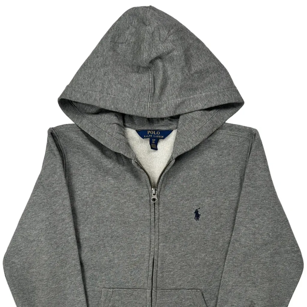 Age 6-7 Polo By Ralph Lauren Hoodie - Small Grey Cotton - Image 4