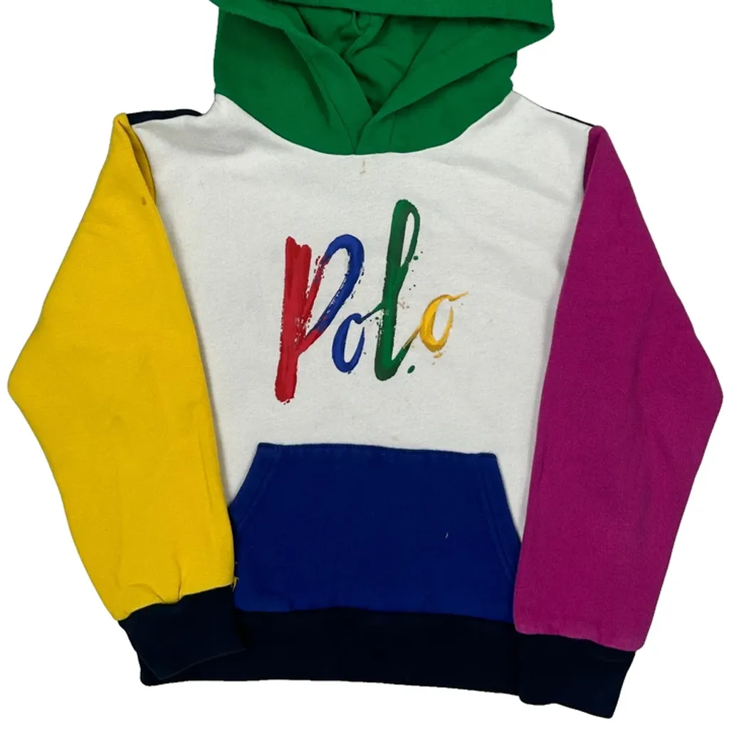 Age 6-7 Polo By Ralph Lauren Hoodie - Small Multicoloured Cotton - Image 5