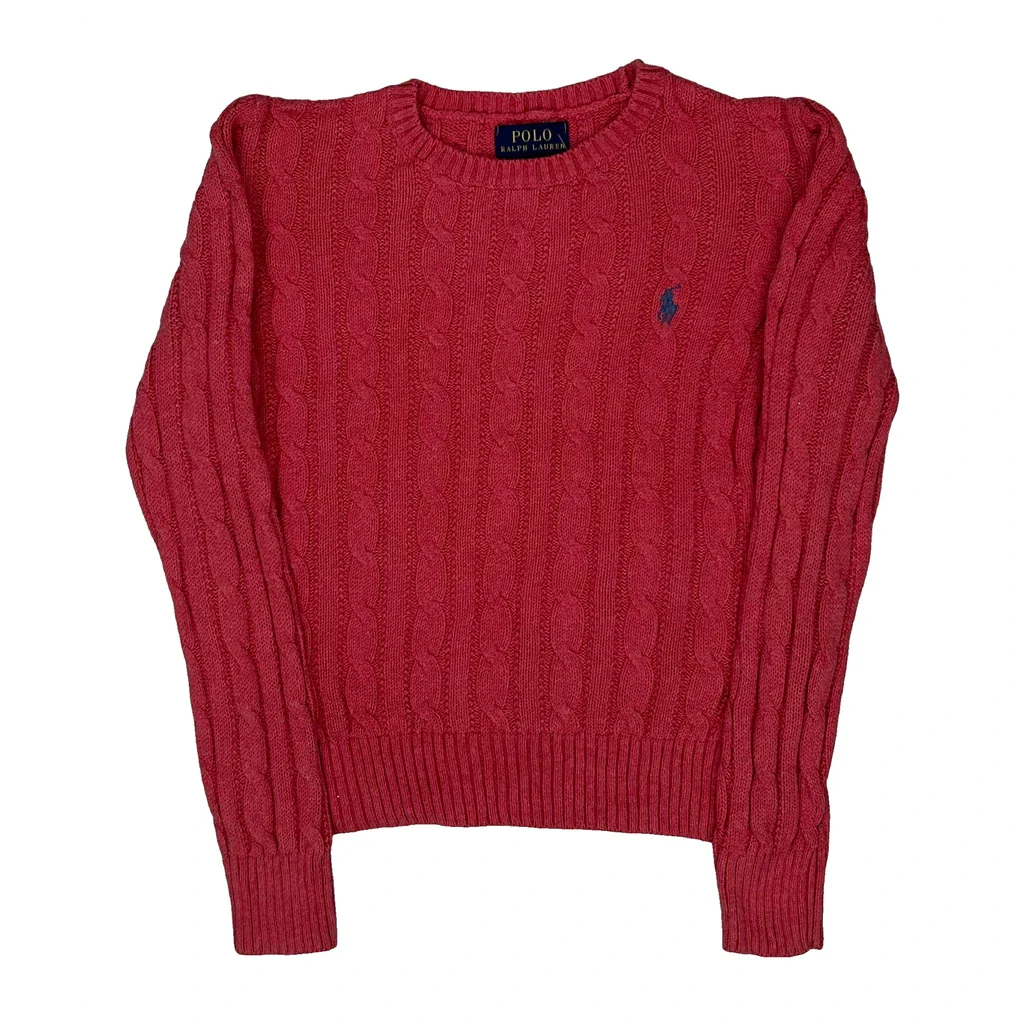 Age 6-7 Polo By Ralph Lauren Jumper - Small Pink Cotton