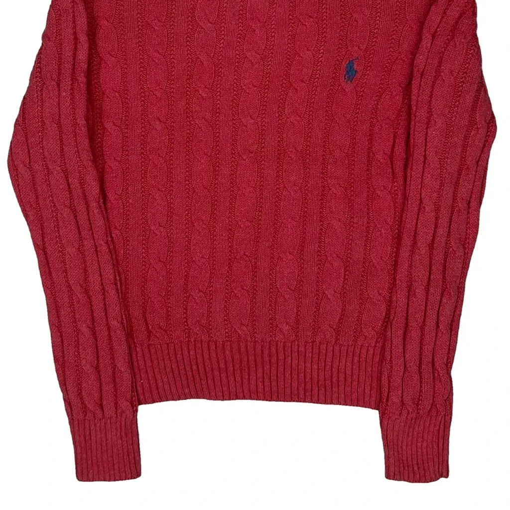 Age 6-7 Polo By Ralph Lauren Jumper - Small Pink Cotton - Image 4