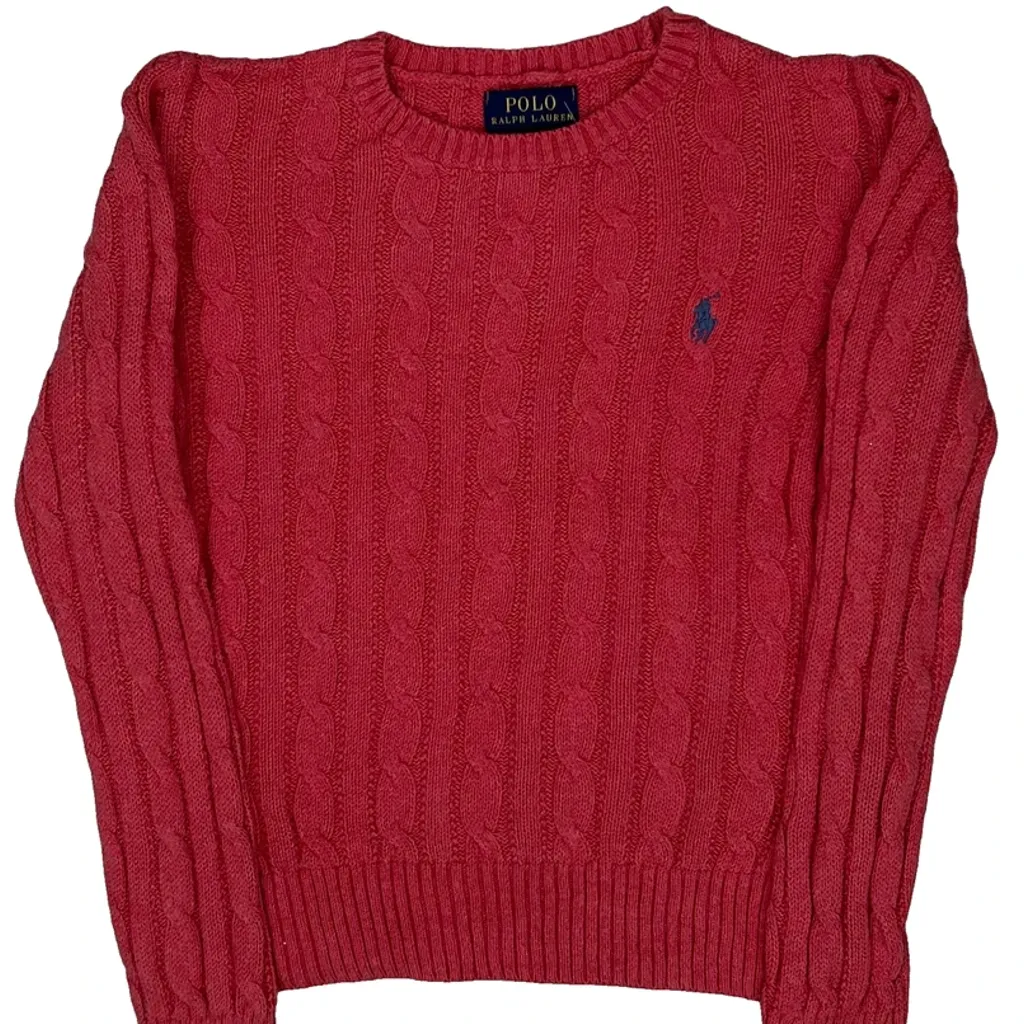 Age 6-7 Polo By Ralph Lauren Jumper - Small Pink Cotton - Image 5