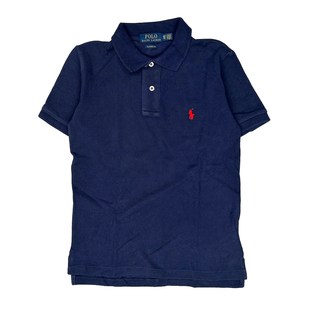 Age 6-7 Polo By Ralph Lauren Polo Shirt - Small Navy Cotton