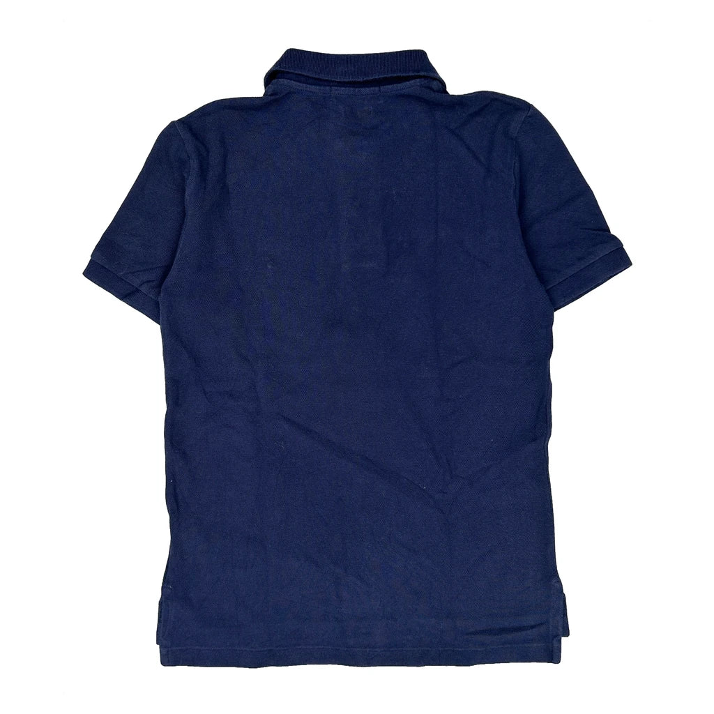 Age 6-7 Polo By Ralph Lauren Polo Shirt - Small Navy Cotton - Image 2