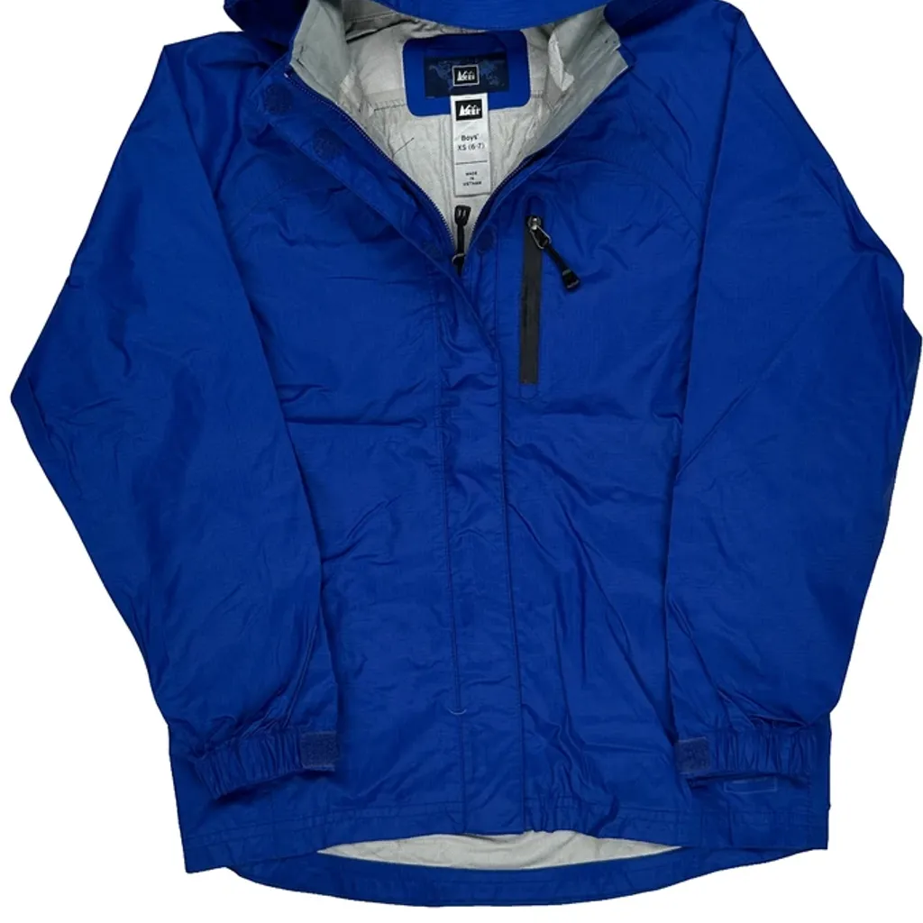 Age 6-7 Rei Windbreaker - XS Blue Polyester - Image 4