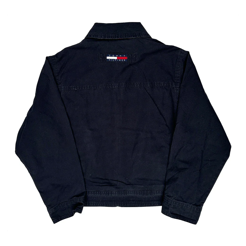 Age 6-7 Tommy Hilfiger Jacket - Small Navy Cotton - Image 2