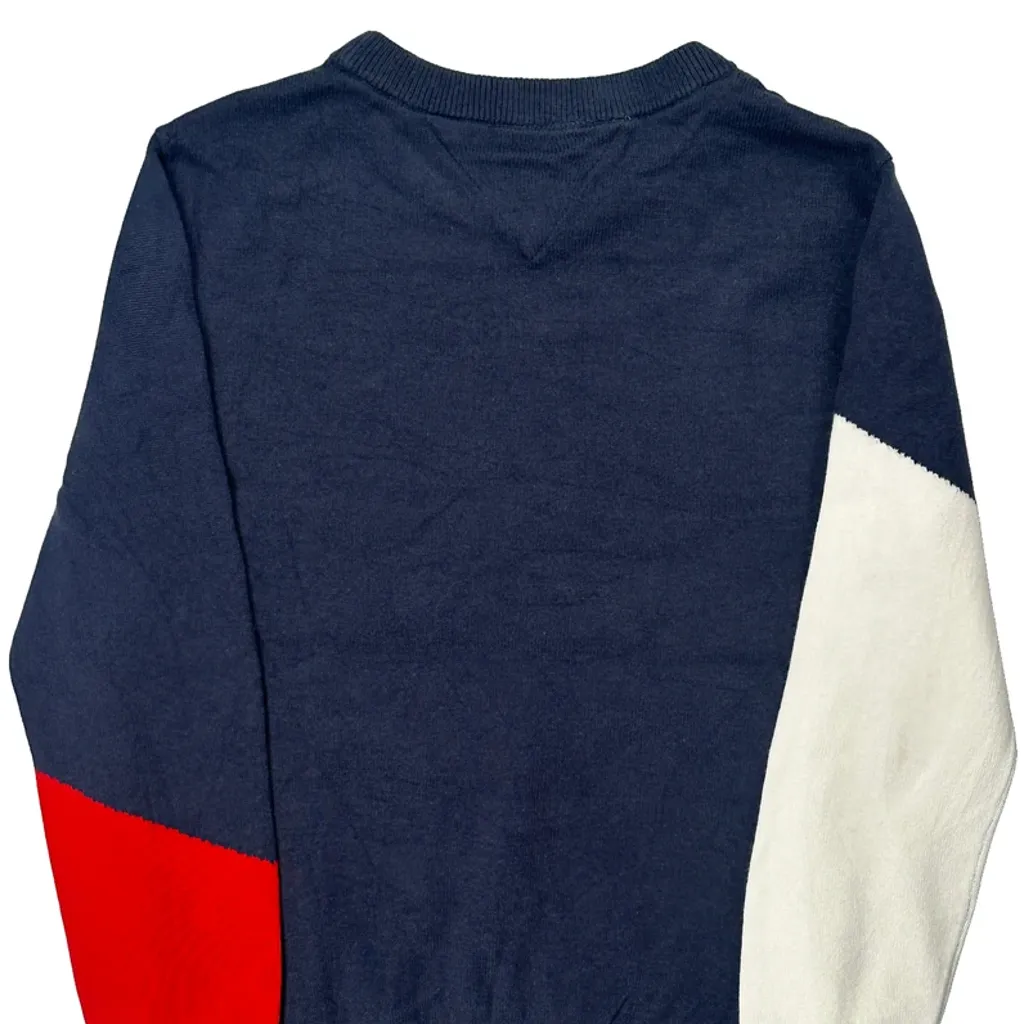 Age 6-7 Tommy Hilfiger Long Sleeve T-Shirt - Small Navy Cotton - Image 7