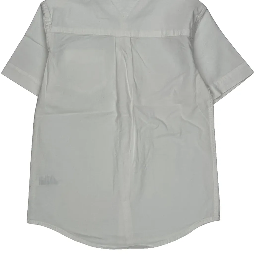 Age 6-7 Tommy Hilfiger Short Sleeve Shirt - Small White Cotton - Image 6