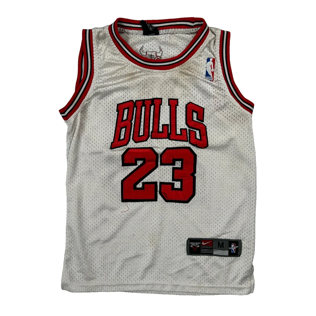 Age 6-8 Nike Nba Jersey - Medium White Polyester