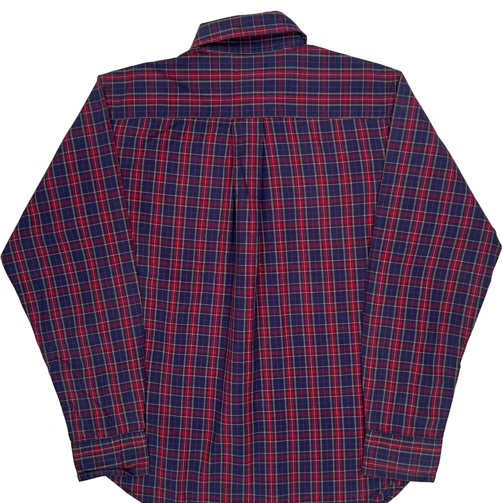 Age 6-8 Ralph Lauren Checked Shirt - Small Red Cotton - Image 7