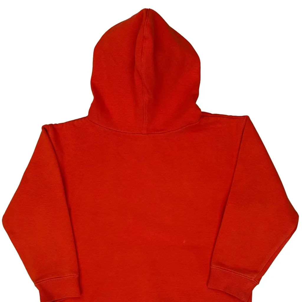 Age 6 Adidas Football Hoodie - XS Red Cotton - Image 6