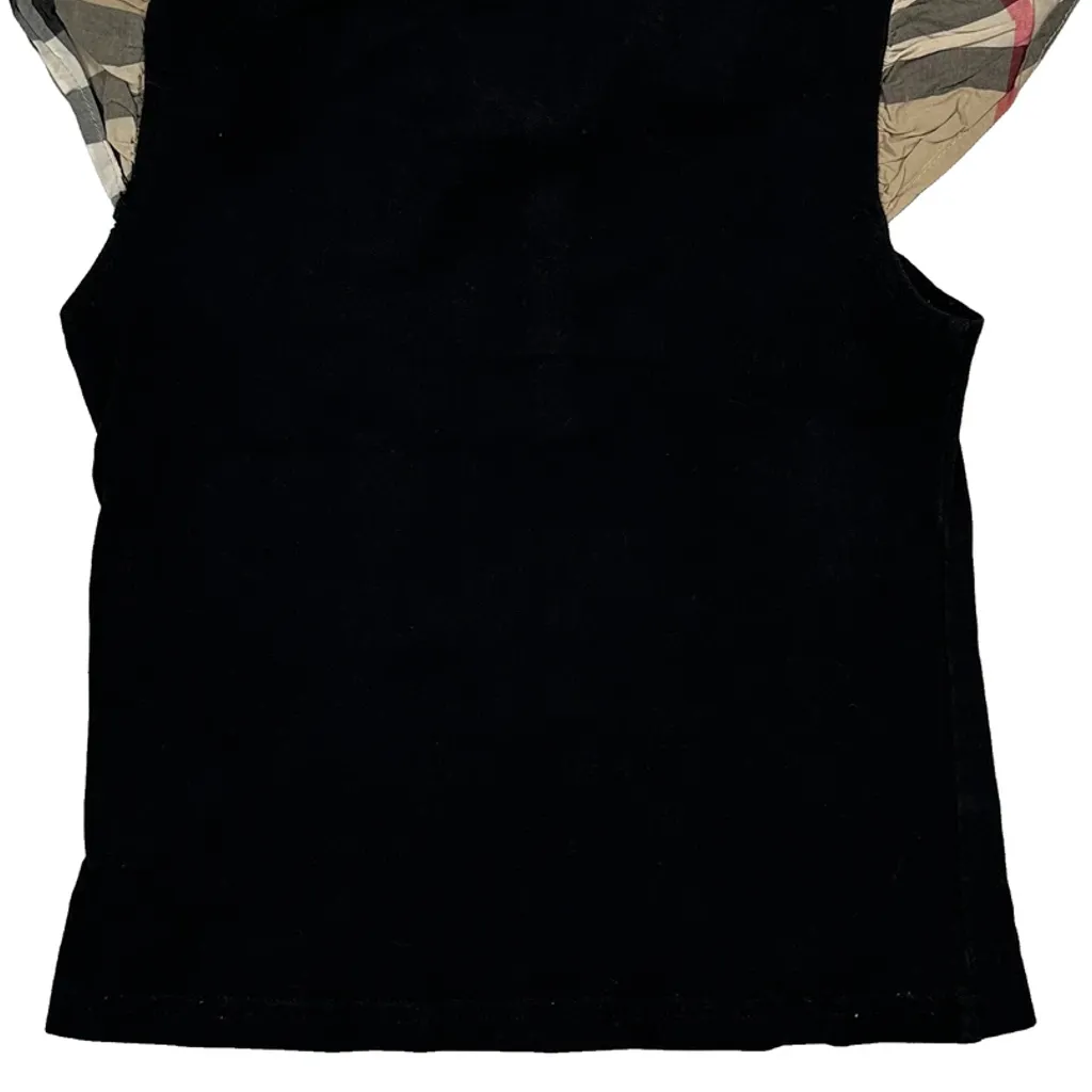 Age 6 Burberry Brit Polo Shirt - XS Black Cotton - Image 6