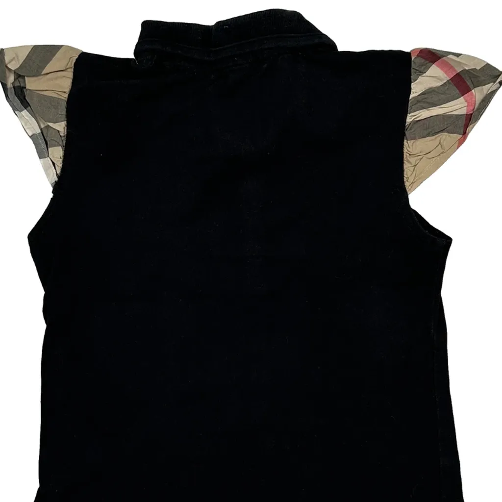 Age 6 Burberry Brit Polo Shirt - XS Black Cotton - Image 7