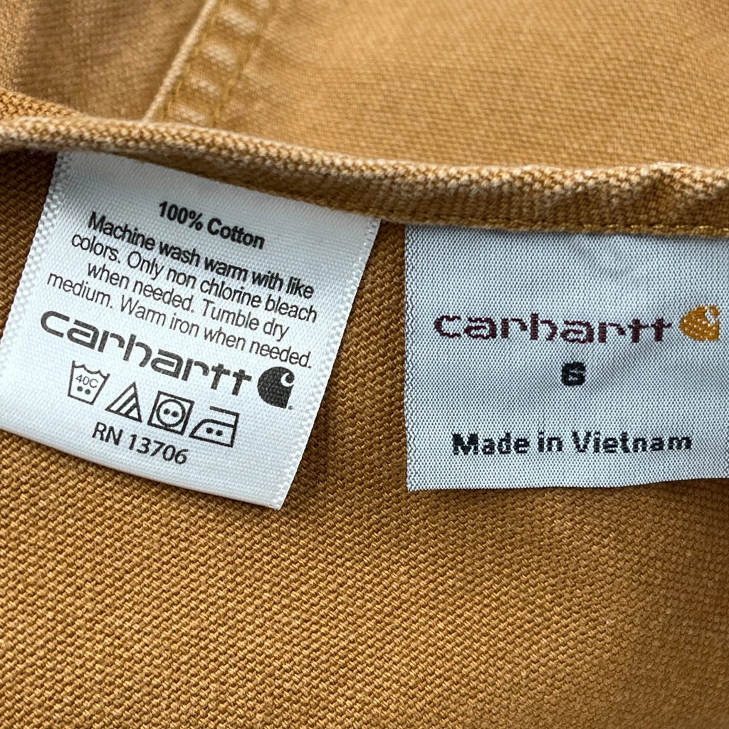 Age 6 Carhartt Double Knee Dungarees - Small Brown Cotton - Image 3