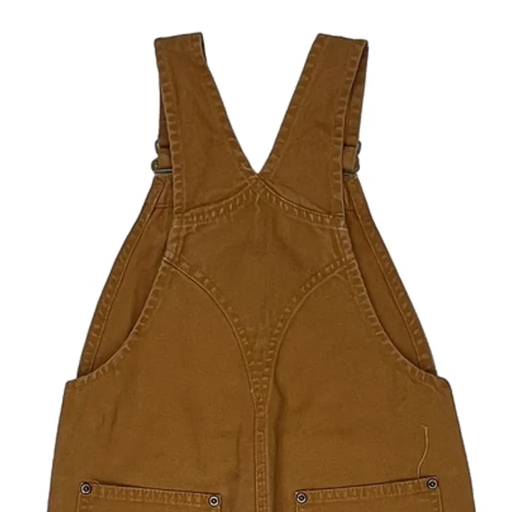 Age 6 Carhartt Double Knee Dungarees - Small Brown Cotton - Image 4