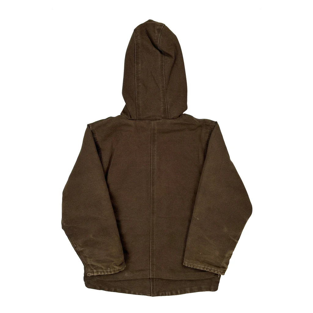 Age 6 Carhartt Jacket - Small Brown Cotton - Image 2