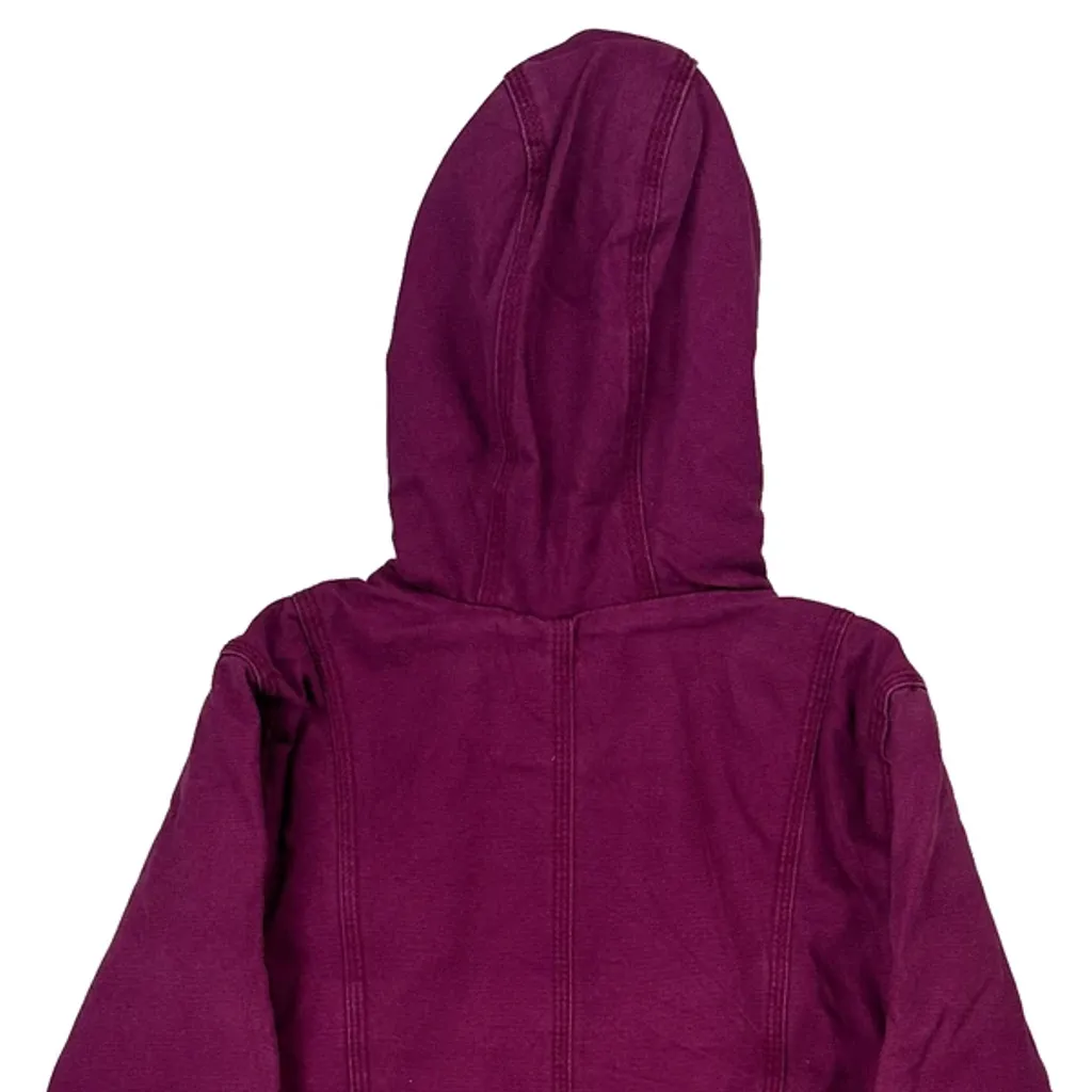 Age 6 Carhartt Jacket - XS Purple Cotton - Image 6