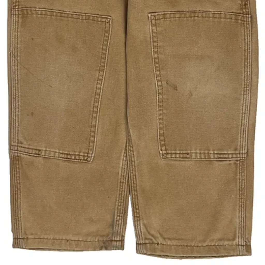 Age 6 Carhartt Double Knee Overalls - XS Brown Cotton - Image 6