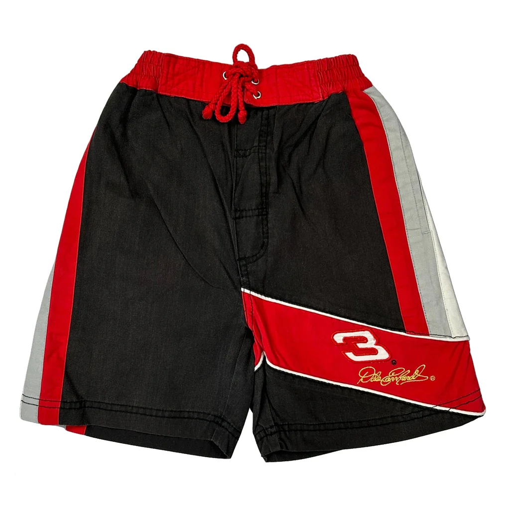 Age 6 Chase Authentics Nascar Sport Shorts - Small Black Cotton Blend