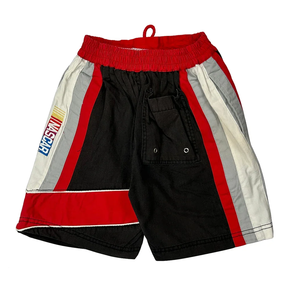 Age 6 Chase Authentics Nascar Sport Shorts - Small Black Cotton Blend - Image 2