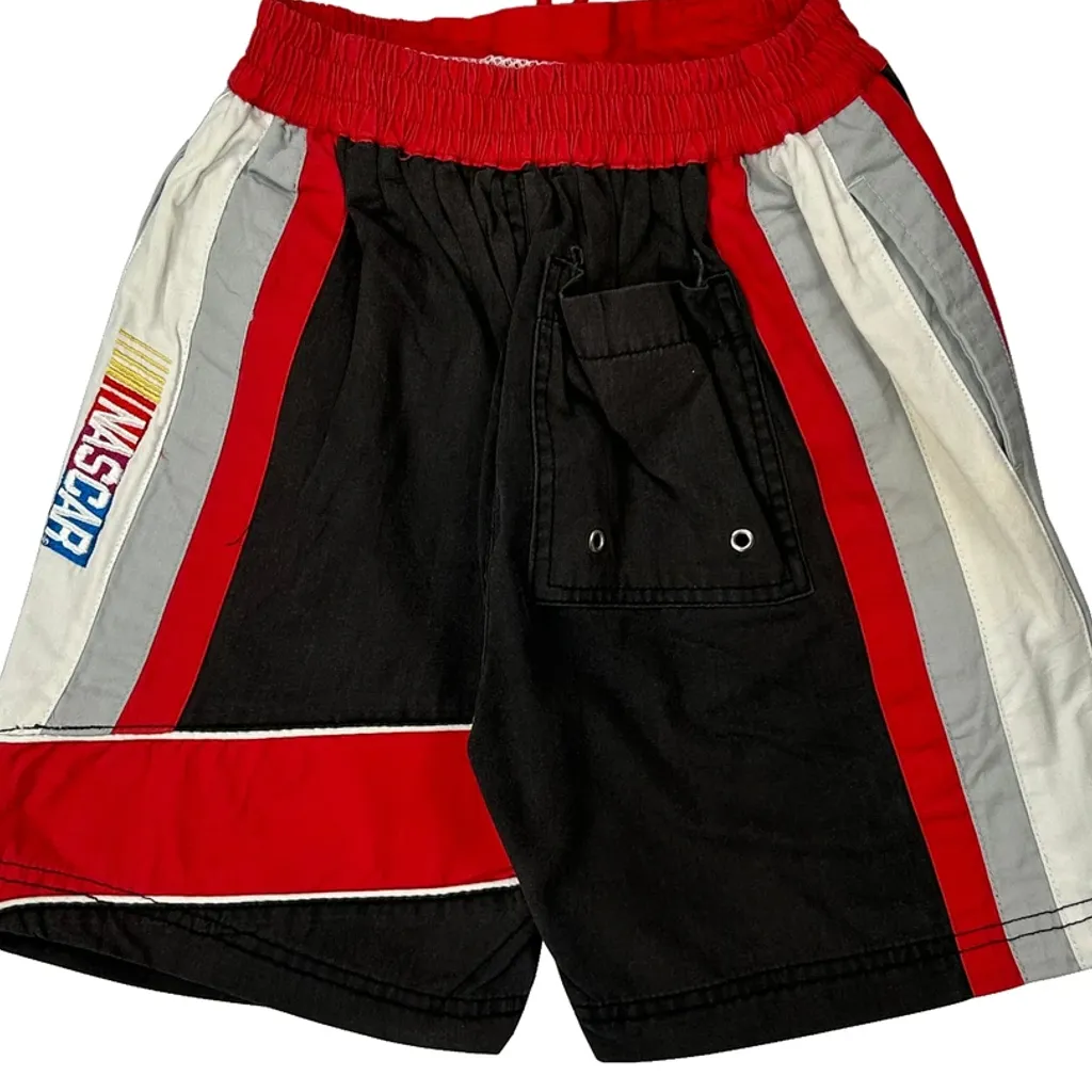 Age 6 Chase Authentics Nascar Sport Shorts - Small Black Cotton Blend - Image 8