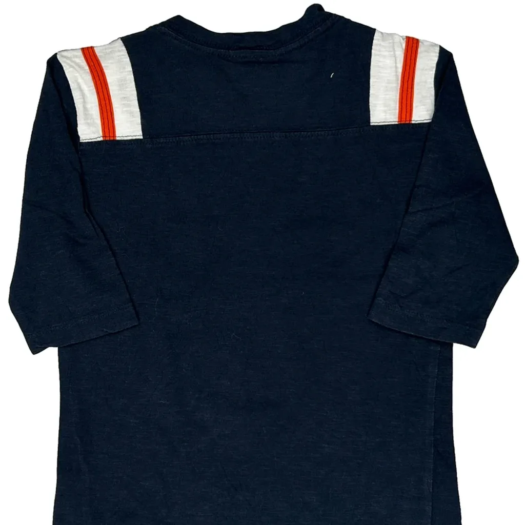 Age 6 Chicago Bears Nfl Long Sleeve T-Shirt - Small Navy Cotton - Image 6