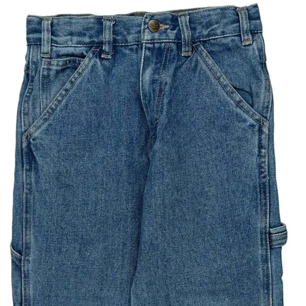 Age 6 Dickies Carpenter Jeans - XS Blue Cotton - Image 6