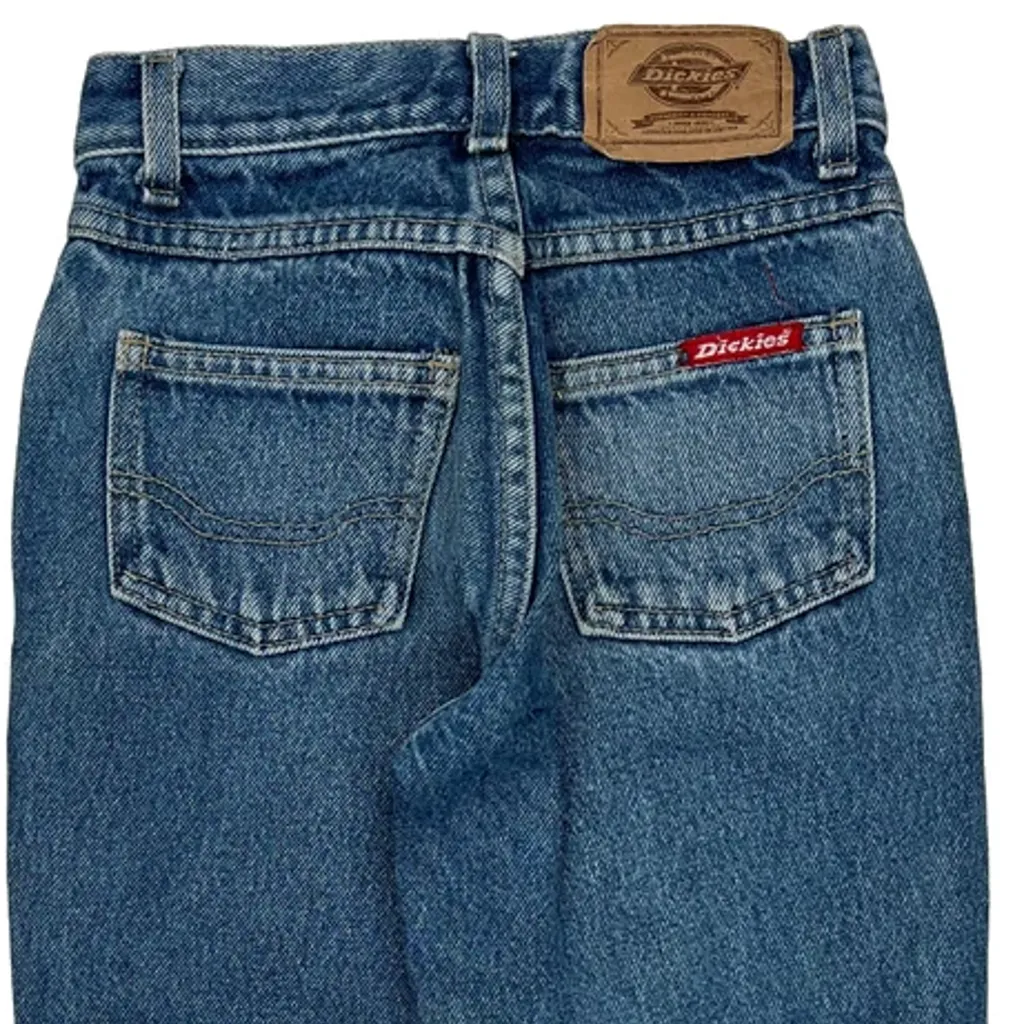 Age 6 Dickies Jeans - X-Smallw 18L Blue Cotton - Image 8