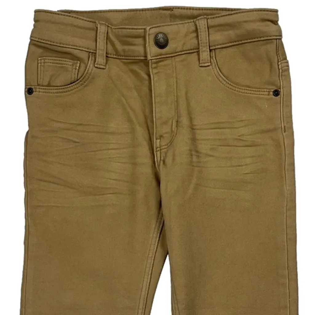 Age 6 H&M Slim Fit Pants - XS Beige Cotton - Image 5