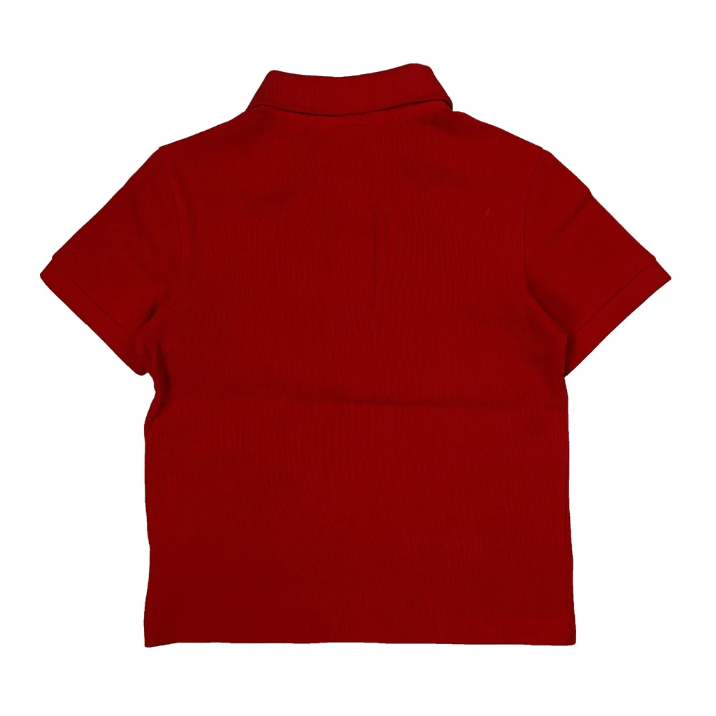 Age 6 Lacoste Polo Shirt - XS Red Cotton - Image 2