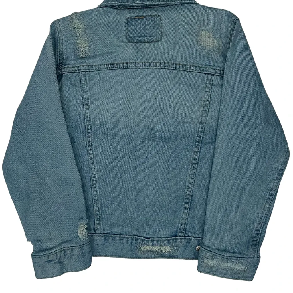 Age 6 Levis Denim Jacket - XS Light Wash Cotton - Image 7