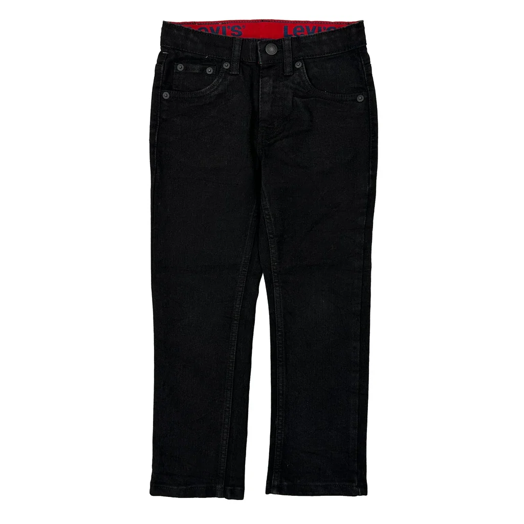 Age 6 Levis Jeans - Small Black Cotton - Image 2