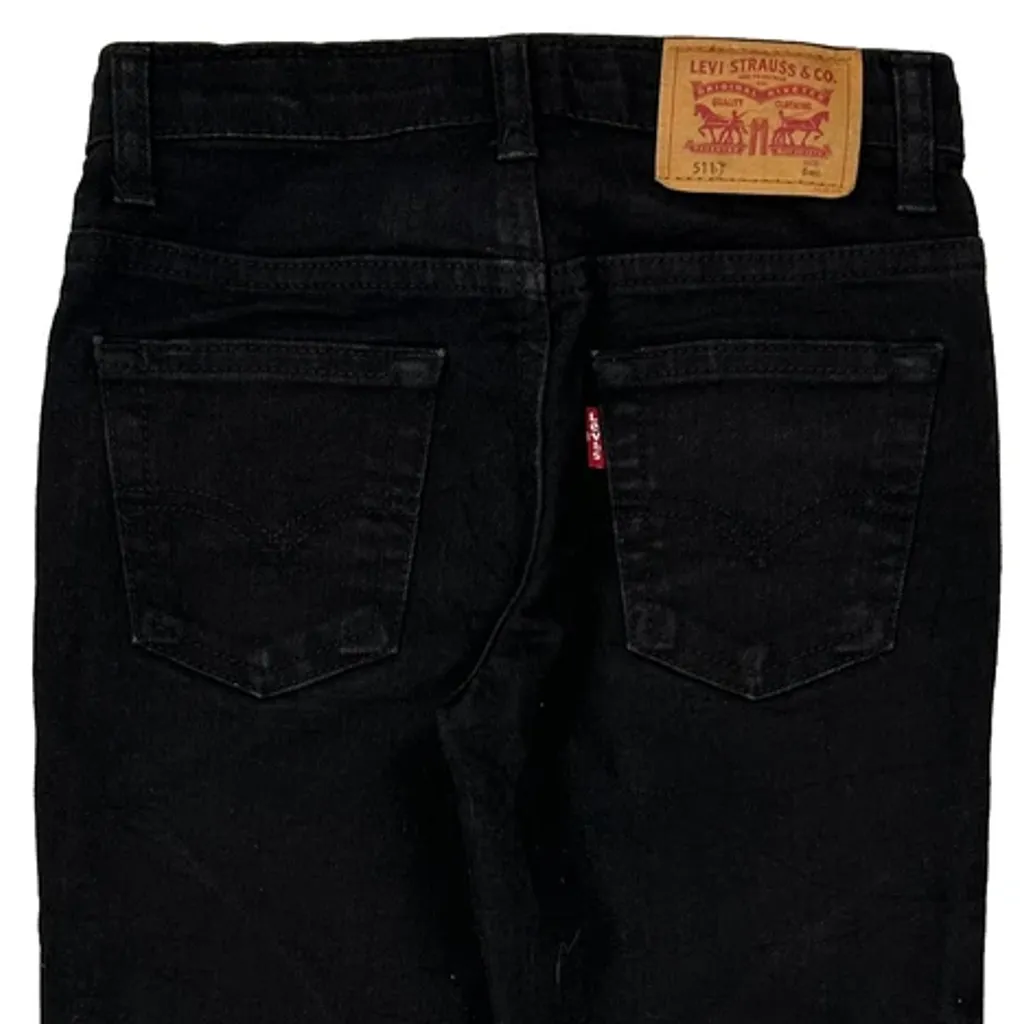 Age 6 Levis Jeans - Small Black Cotton - Image 4