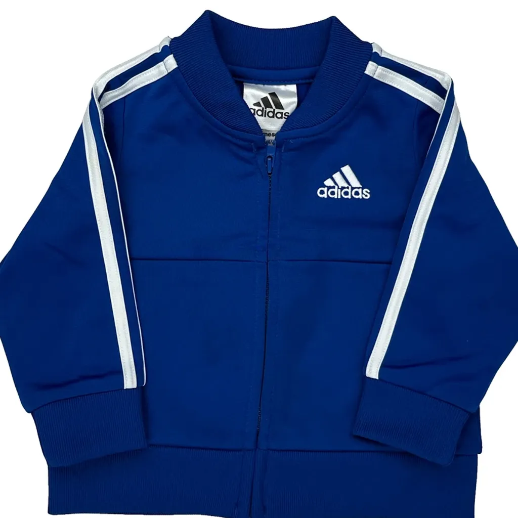 Age 6 Months Adidas Track Jacket - 2XS Blue Polyester - Image 4