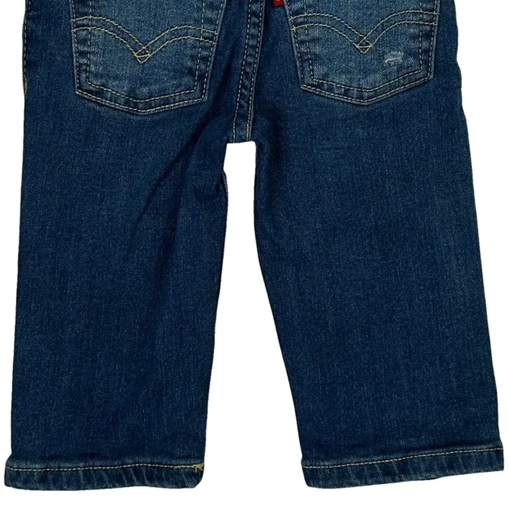 Age 6 Months Levis Jeans - 3XS Blue Cotton - Image 5