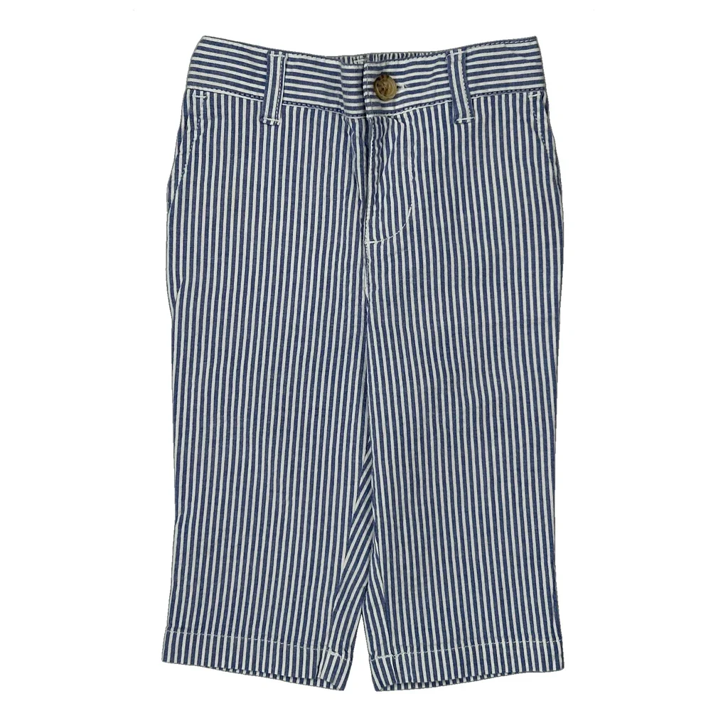 Age 6 Months Ralph Lauren Striped Shorts - 2XS Blue Cotton - Image 2