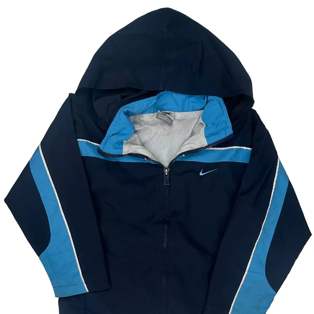 Age 6 Nike Windbreaker - XS Blue Polyester - Image 5