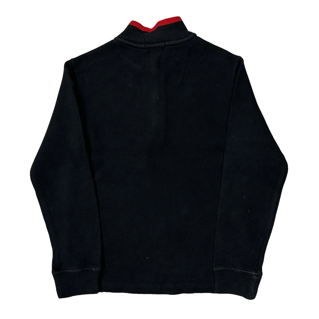 Age 6 Polo By Ralph Lauren 1/4 Zip - Medium Black Cotton - Image 2