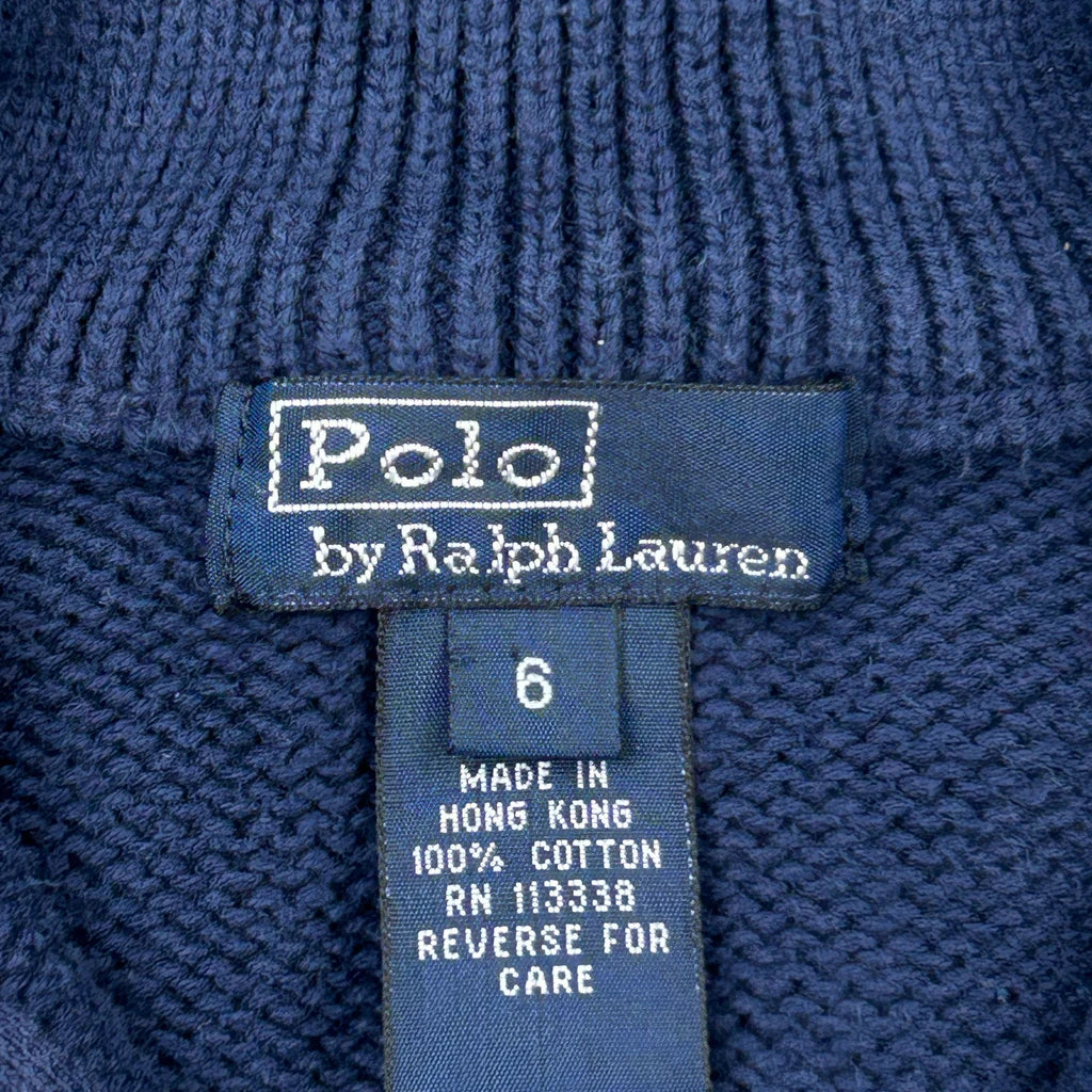 Age 6 Polo By Ralph Lauren 1/4 Zip - XS Blue Cotton - Image 3