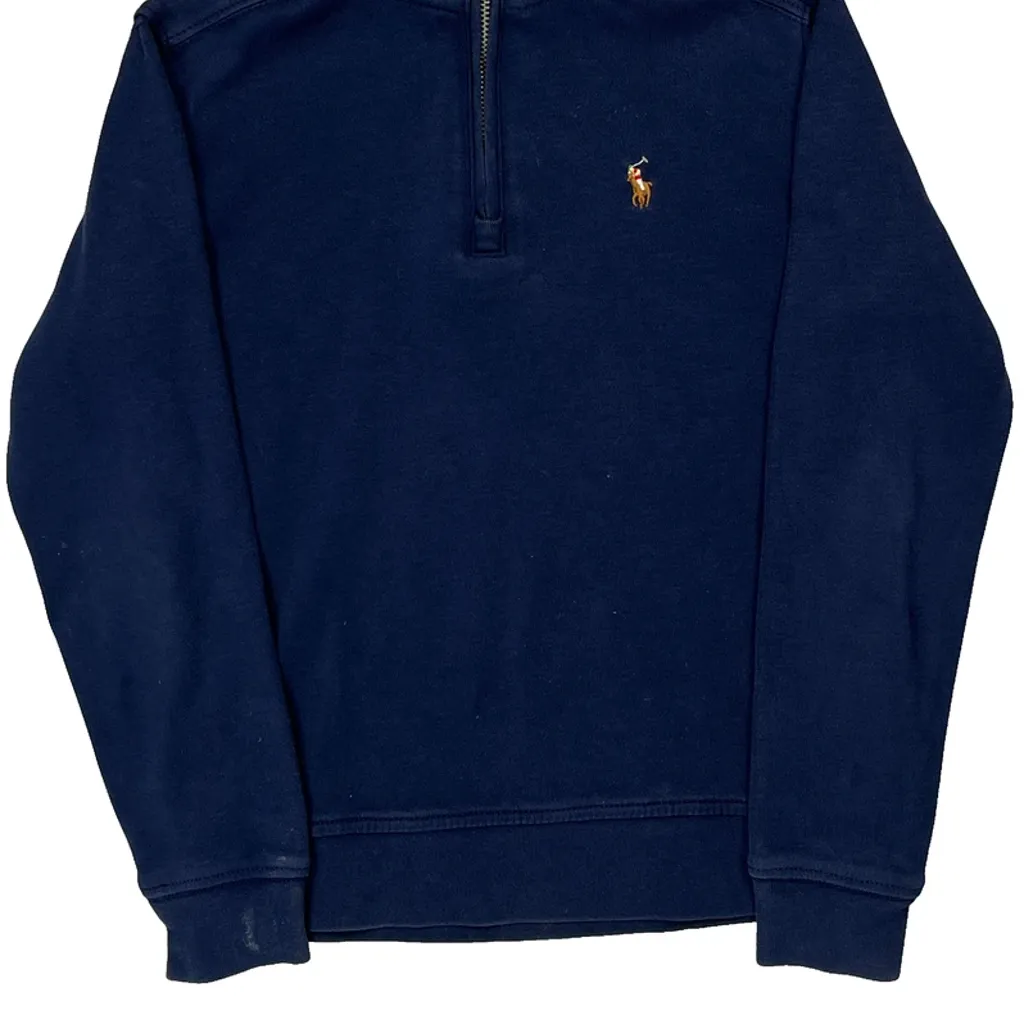 Age 6 Polo By Ralph Lauren 1/4 Zip - XS Blue Cotton - Image 4