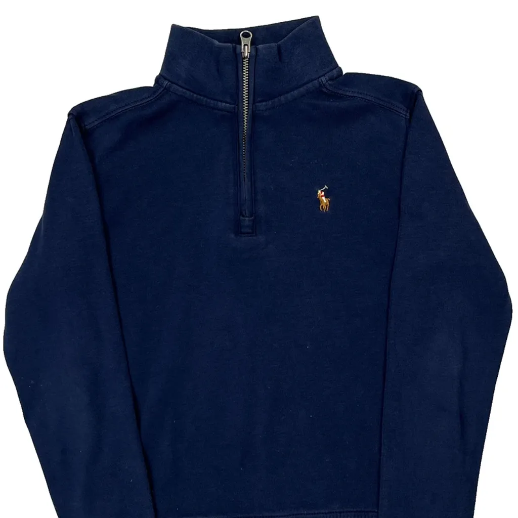 Age 6 Polo By Ralph Lauren 1/4 Zip - XS Blue Cotton - Image 5