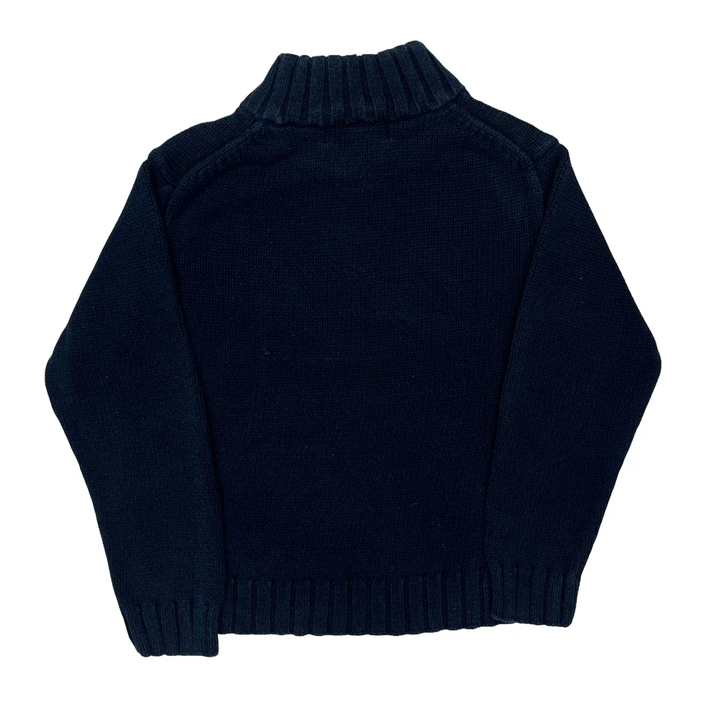 Age 6 Polo By Ralph Lauren Graphic 1/4 Zip - Small Navy Cotton - Image 2
