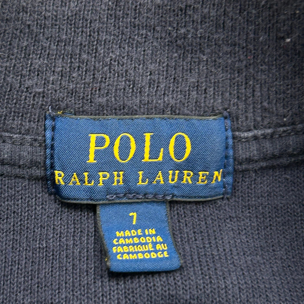 Age 6 Polo By Ralph Lauren 1/4 Zip - Small Navy Cotton - Image 3