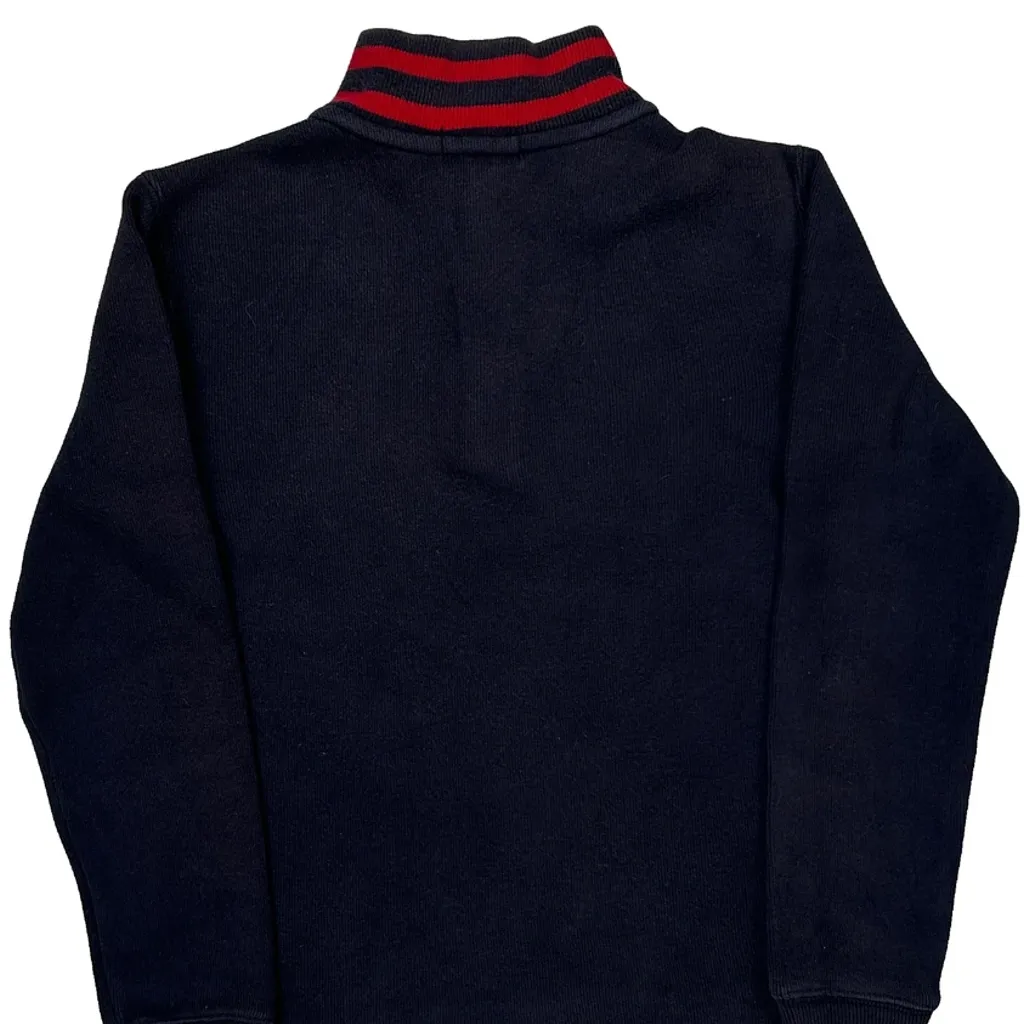 Age 6 Polo By Ralph Lauren 1/4 Zip - Small Navy Cotton - Image 7