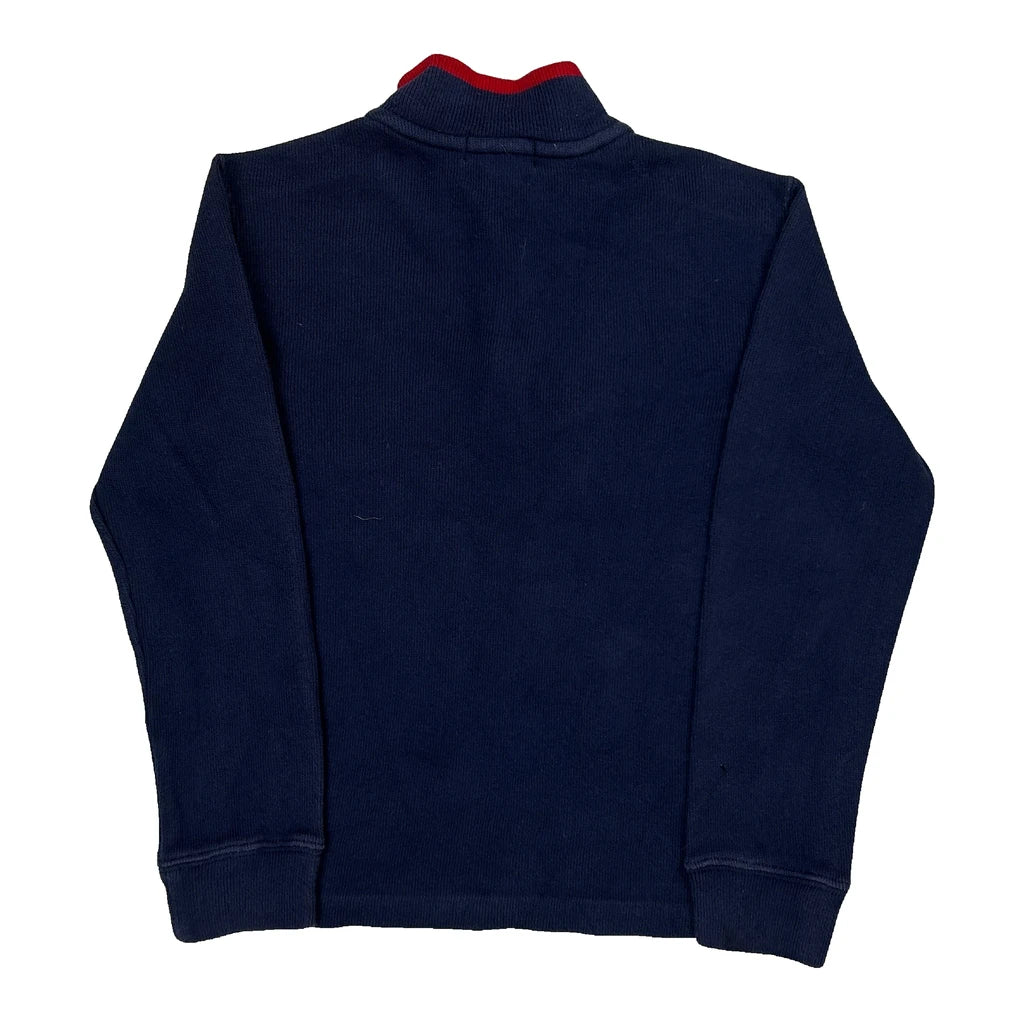 Age 6 Polo By Ralph Lauren 1/4 Zip - Small Navy Cotton - Image 2