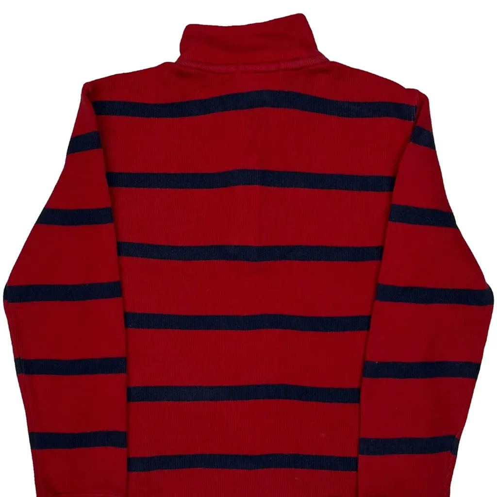Age 6 Polo By Ralph Lauren Striped 1/4 Zip - XS Red Cotton - Image 6